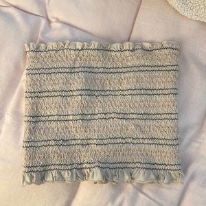 AEO Smocked Striped Tube Top